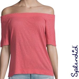 Splendid Off-shoulder Jersey Top